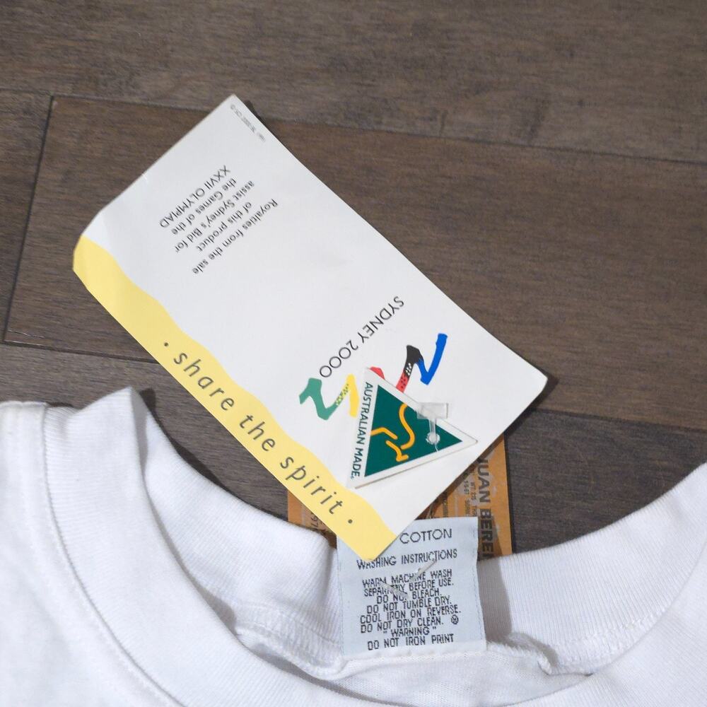 New Vintage Sydney 2000 Olympics T Shirt XXL Australian Made NWT 1997 Logo - Picture 9 of 13